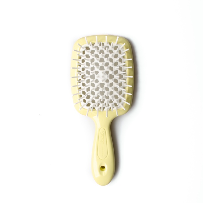 Щітка Janeke Superbrush жовта з білим
